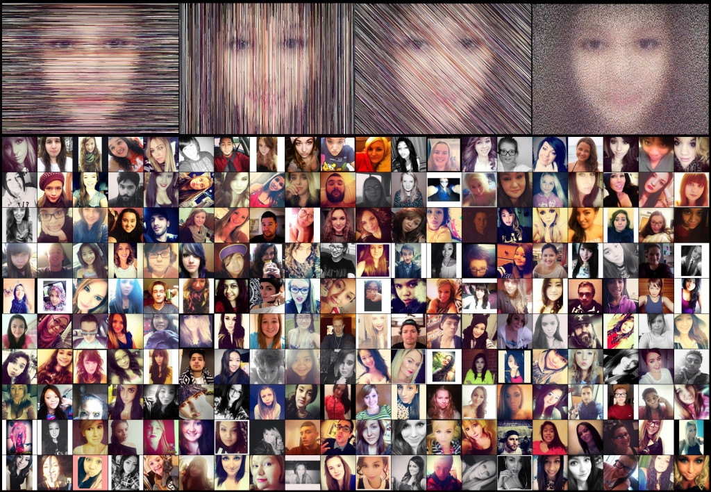 Slitscan Selfies before and after
